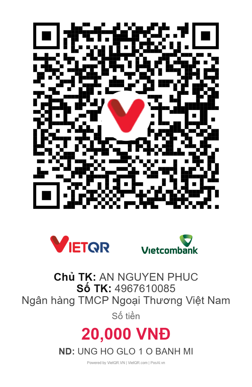 VietQR donation 20,000 VND